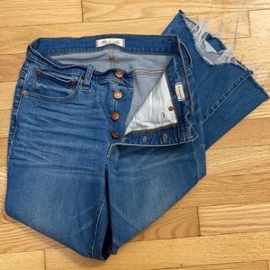 Madewell Cali Demi-Boot Jeans: Button-Front Edition